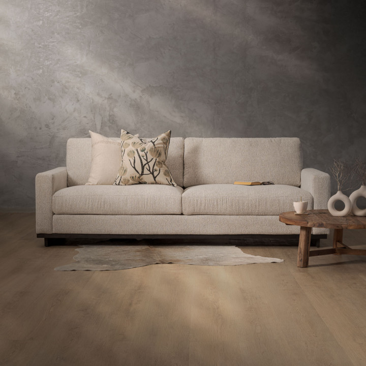 Lendavé 4-Seater Fabric Couch - Stoneweave Taupe - 2