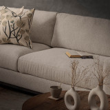 Lendavé 4-Seater Fabric Couch - Stoneweave Taupe - 3
