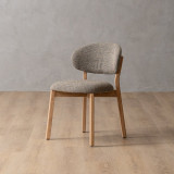 Coraline Fabric Dining Chair - Fossil - 1