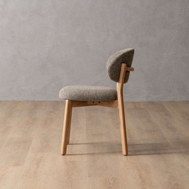 Coraline Fabric Dining Chair - Fossil - 6