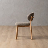 Coraline Fabric Dining Chair - Fossil - 6