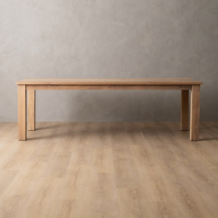 Demo - 2.4m Linear Dining Table - Oak (1.0m Width) - 1