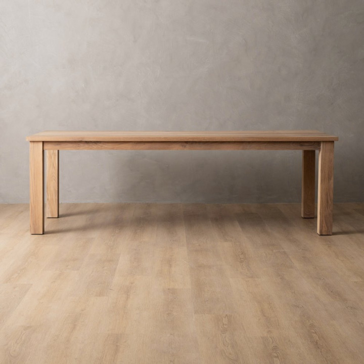 Demo - 2.4m Linear Dining Table - Oak (1.0m Width) - 1