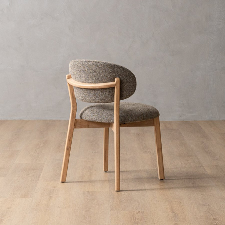 Coraline Fabric Dining Chair - Fossil - 7
