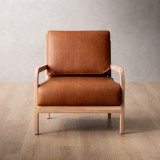 Vrede Leather Armchair - Oak - Butterscotch - 4