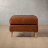 Douglas Leather Ottoman - Butterscotch - 3