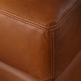 Douglas Leather Ottoman - Butterscotch - 5