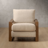 Dravenso Fabric Armchair - Dusted Taupe - 3