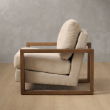 Dravenso Fabric Armchair - Dusted Taupe - 4