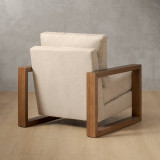 Dravenso Fabric Armchair - Dusted Taupe - 5
