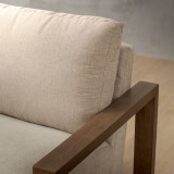 Dravenso Fabric Armchair - Dusted Taupe - 6