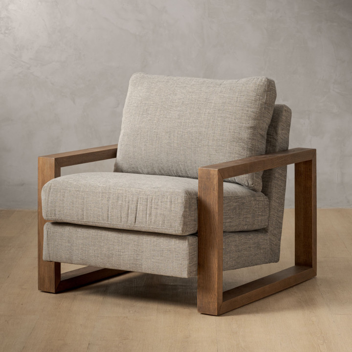 Dravenso Fabric Armchair - Forest Ash - 1