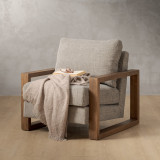 Dravenso Fabric Armchair - Forest Ash - 2