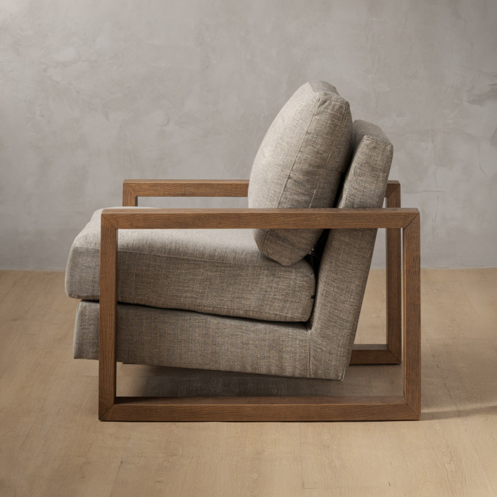 Dravenso Fabric Armchair - Forest Ash - 4