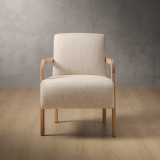 Palmiet Fabric Armchair - Oak - Monarch Luna - 4