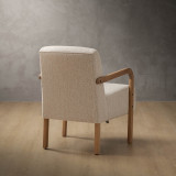 Palmiet Fabric Armchair - Oak - Monarch Luna - 6