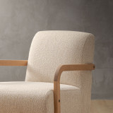 Palmiet Fabric Armchair - Oak - Monarch Luna - 7