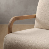 Palmiet Fabric Armchair - Oak - Monarch Luna - 8