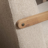 Palmiet Fabric Armchair - Oak - Monarch Luna - 9