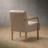 Palmiet Fabric Armchair - Oak - Monarch Sandpiper - 5