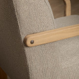 Palmiet Fabric Armchair - Oak - Monarch Sandpiper - 7