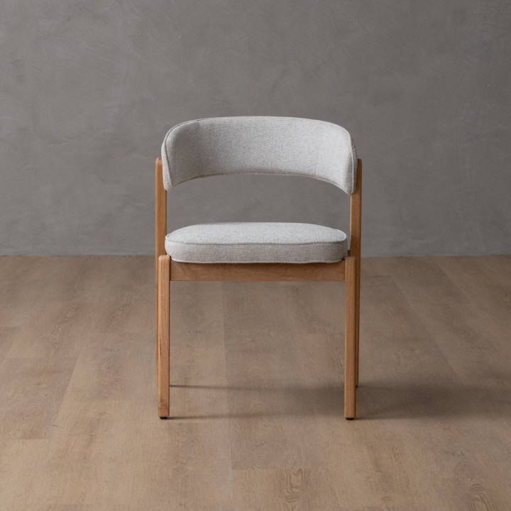 Lucian Fabric Dining Chair - Ivory - 4