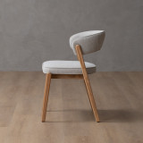 Lucian Fabric Dining Chair - Ivory - 5