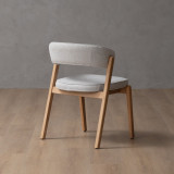Lucian Fabric Dining Chair - Ivory - 6