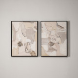 Timeless Veil - Hand Painted Wall Art - Set Of 2 - 1