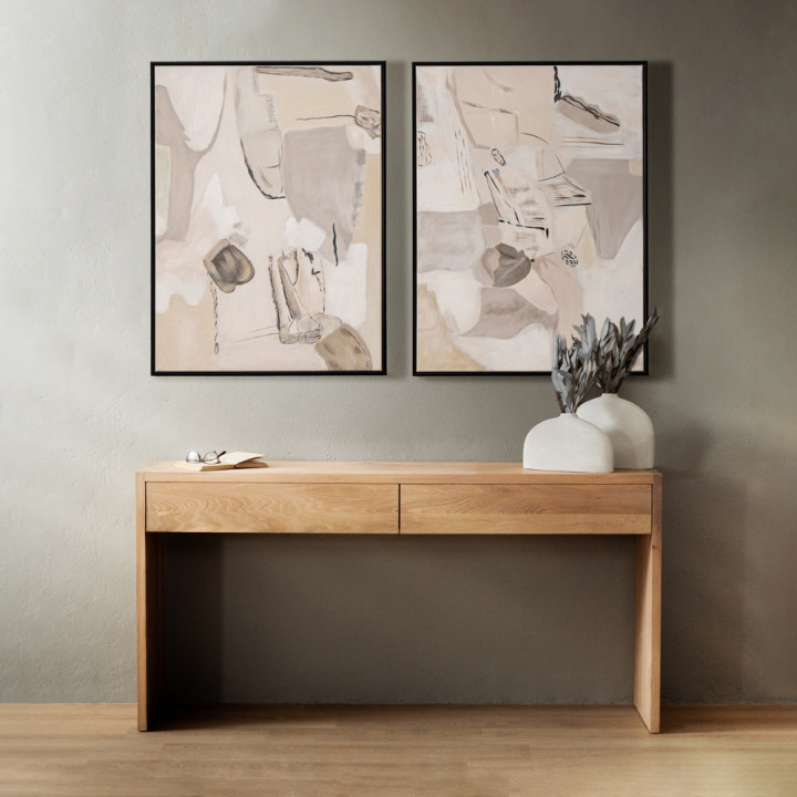 Timeless Veil - Hand Painted Wall Art - Set Of 2 - 2