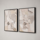 Timeless Veil - Hand Painted Wall Art - Set Of 2 - 3
