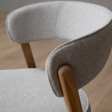 Lucian Fabric Dining Chair - Ivory - 8