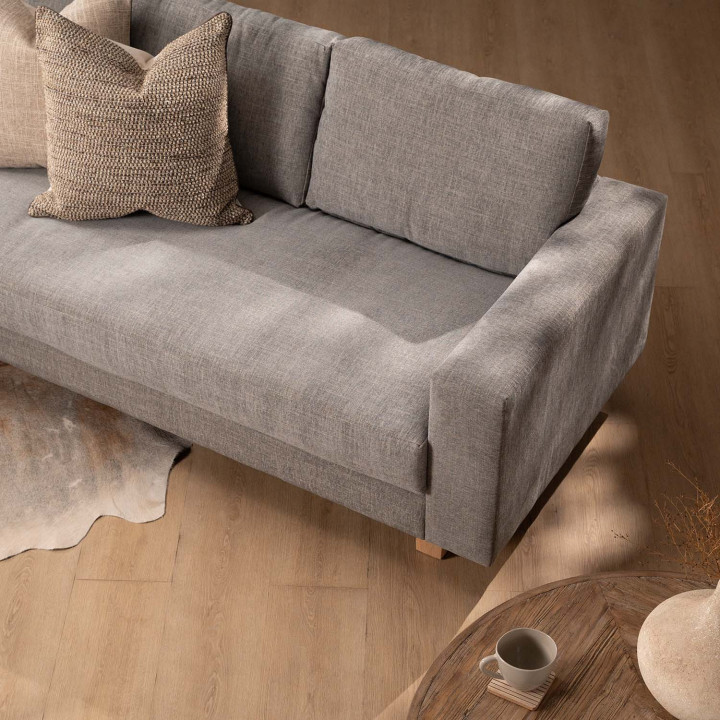 Clarkson 3-Seater Fabric Couch - Forest Ash - 3