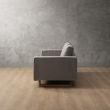Clarkson 3-Seater Fabric Couch - Fennel Grey - 3