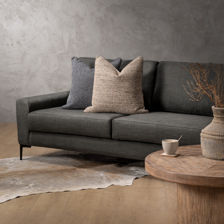 Tulbagh 3-Seater Fabric Couch - Juniper Graphite - 3