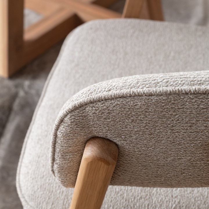 Marbella Fabric Dining Chair - Ivory - 4