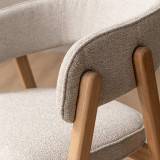 Marbella Fabric Dining Chair - Ivory - 8