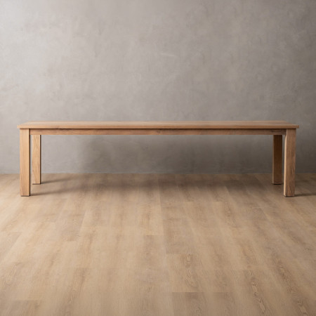 3.0m Linear Dining Table - Oak (1.0m Width) - 1