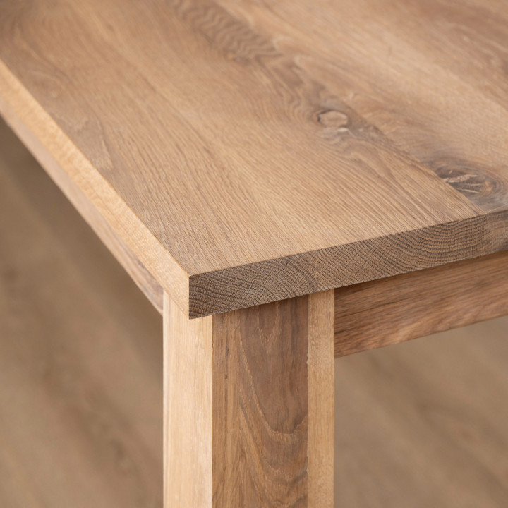 3.0m Linear Dining Table - Oak (1.0m Width) - 5