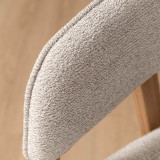 Marbella Fabric Dining Chair - Ivory - 10