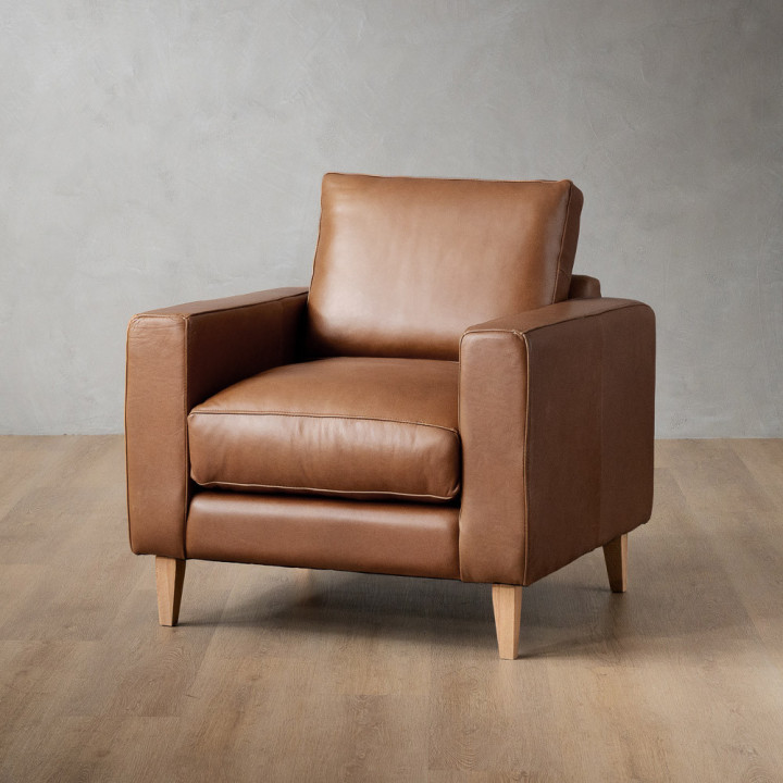 Hamlet Leather Armchair - Butterscotch - 1