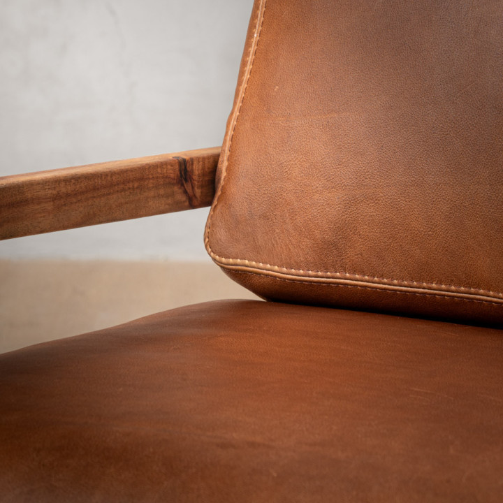 Vrede Leather Armchair - Blackwood - Butterscotch - 9