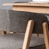 Marbella Fabric Dining Chair - Fossil - 4