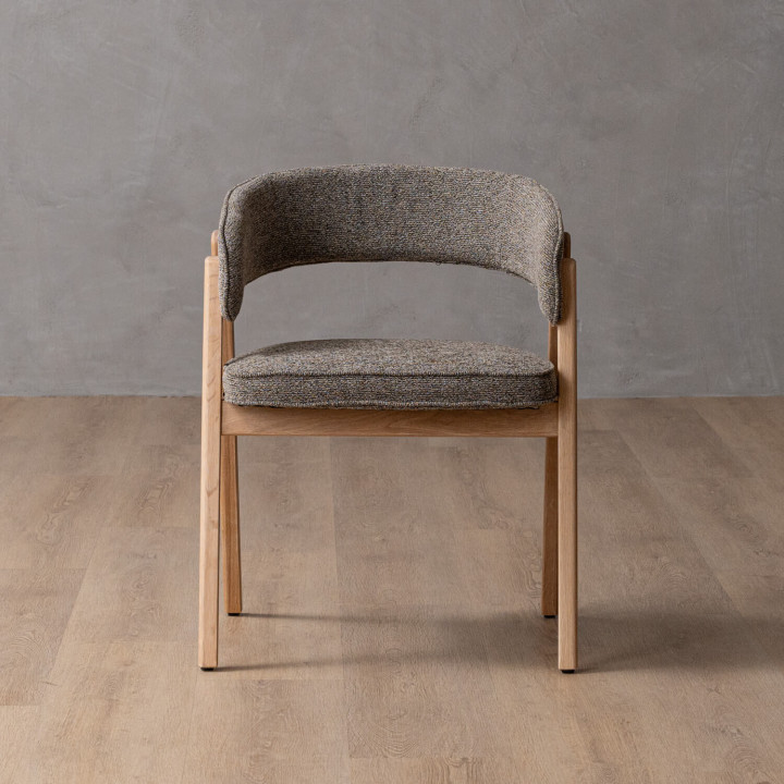 Marbella Fabric Dining Chair - Fossil - 6