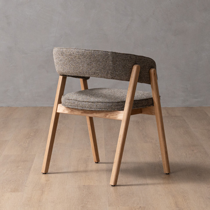 Marbella Fabric Dining Chair - Fossil - 9