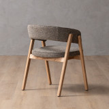 Marbella Fabric Dining Chair - Fossil - 9