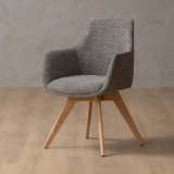 Payson Fabric Dining Chair - Pebble - 1