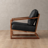 Clarens Leather Armchair - Blackwood - Black - 6