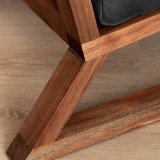 Clarens Leather Armchair - Blackwood - Black - 9