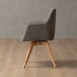 Payson Fabric Dining Chair - Pebble - 5